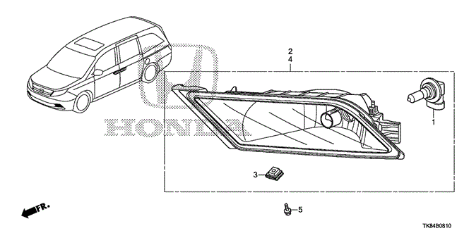 ELECTRICAL / EXHAUST / HEATER / FUEL/FOGLIGHT (1) for 2012 Honda ODYSSEY #1