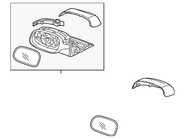 87620-B2530 Деталь MIRROR ASSY, RIGHT