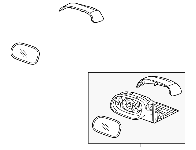 87610-B2510 Деталь MIRROR ASSY, LEFT