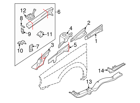 Forester STRUCTURAL COMPONENTS & RAILS