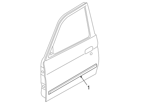 Galant EXTERIOR TRIM - FRONT DOOR