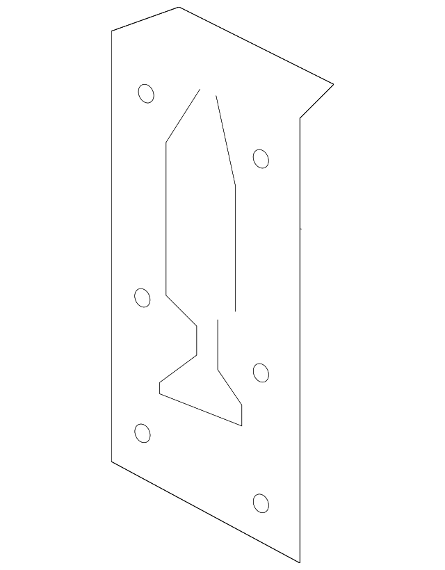 64615-2V010 Деталь MOUNT PLATE, LEFT
