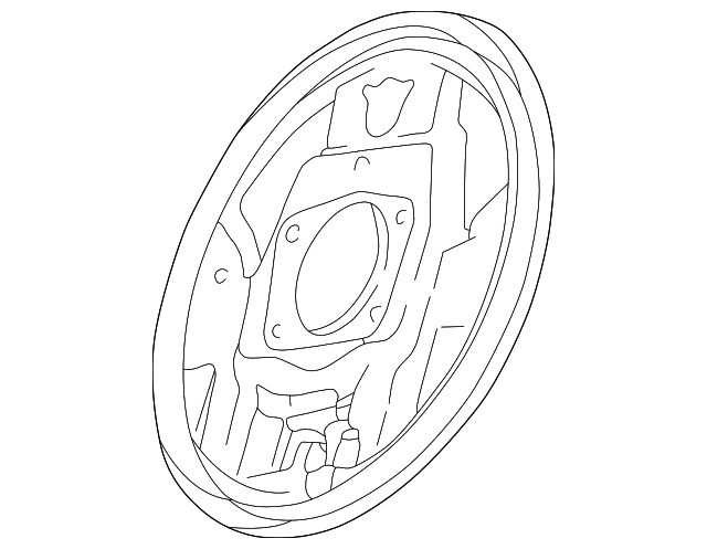 MR493026 BACKING PLATE, RIGHT