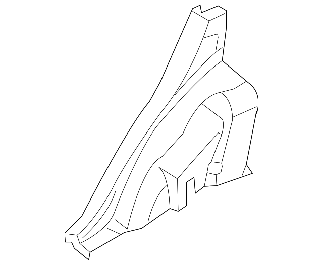 0K34A-68760H08 Деталь LOWER QTR TRIM, RIGHT