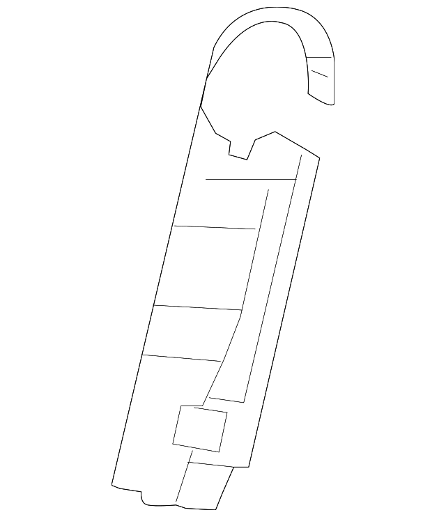 88898412 Деталь RECLINE COVER, RIGHT