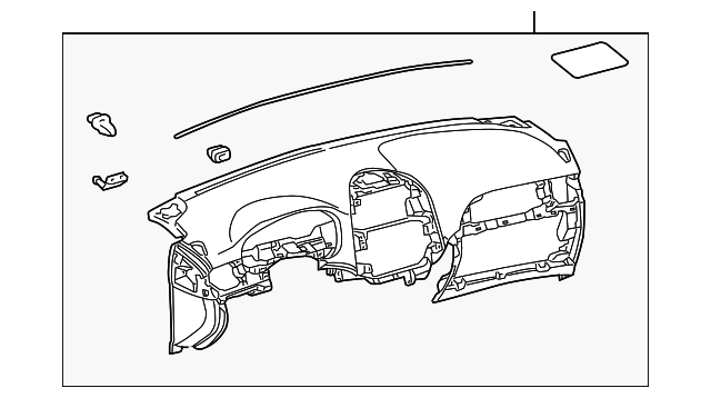 55301-08040-B0 Деталь INSTRUMENT PANEL
