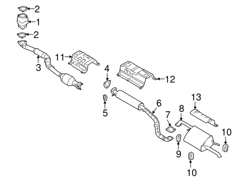 Forenza EXHAUST COMPONENTS