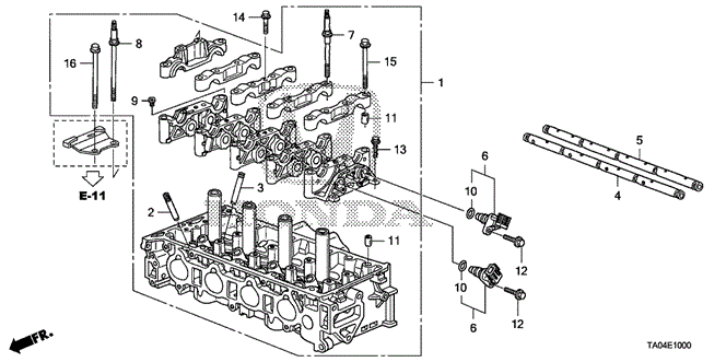 ENGINE/CYLINDER HEAD (L4) for 2009 Honda ACCORD SEDAN #1