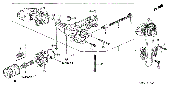 RSX OIL PUMP - OIL STRAINER