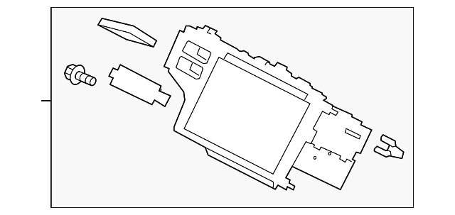 39100-T5R-A61 Деталь AUDIO UNIT, DISPLAY (WITH MAP)(MITSUBISH