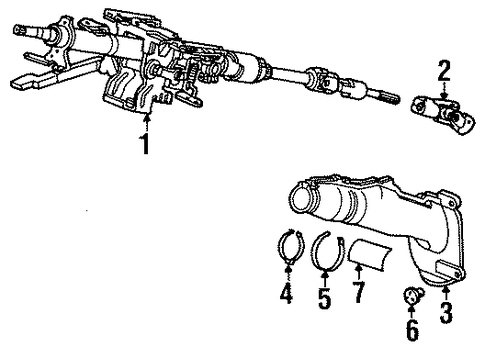 Oasis STEERING COLUMN ASSEMBLY