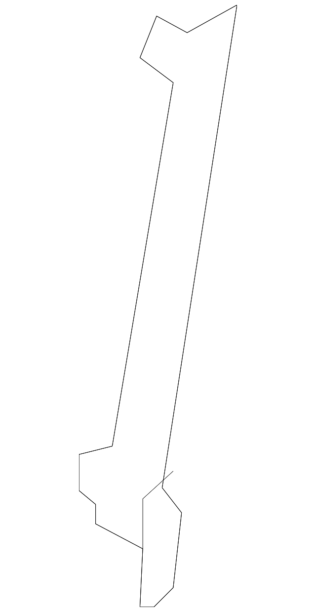 80386-1FA0A REAR GUIDE, RIGHT