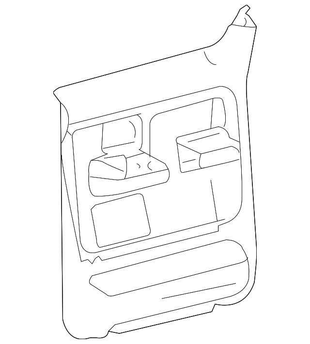6L3Z-1627406-AAB Деталь DOOR TRIM PANEL, RIGHT