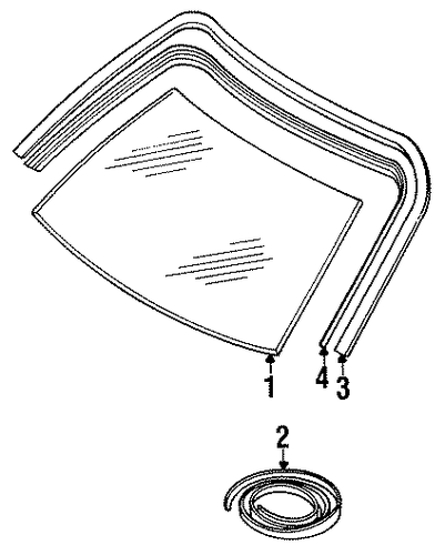 Q45 GLASS - WINDSHIELD