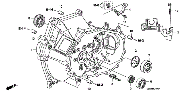 TRANSMISSION - MANUAL/MT CLUTCH CASE for 2008 Honda FIT #1