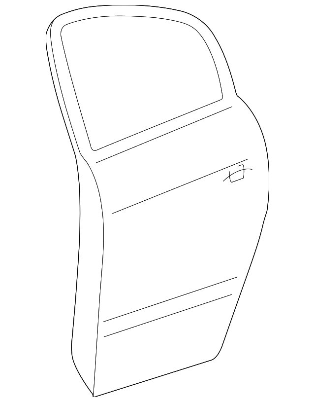 3B9833052M Деталь DOOR SHELL, RIGHT