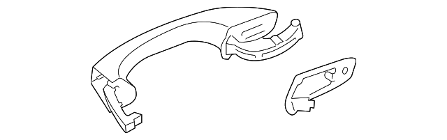 5G0-837-205-N-GRU Деталь HANDLE, OUTSIDE, LEFT