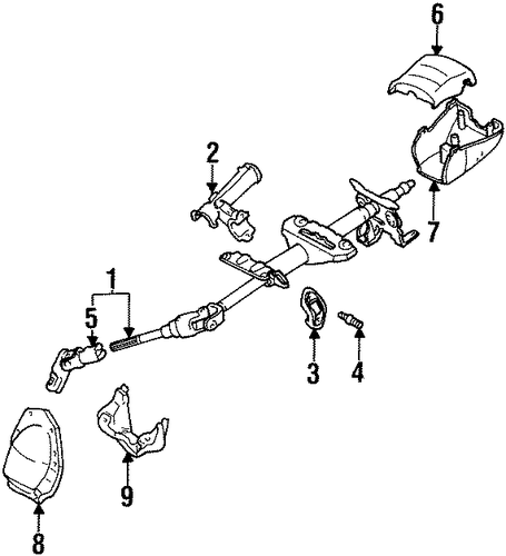 Corolla STEERING COLUMN ASSEMBLY