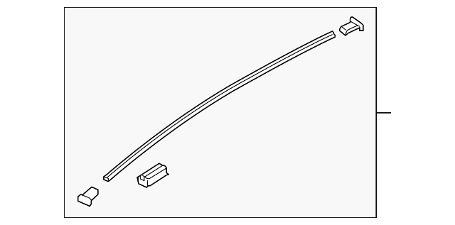 GM9M-50-9L0A Деталь ROOF MOLDING, LEFT