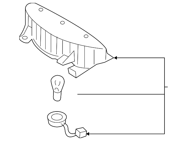 92700-2F300 Деталь HIGH MOUNT LAMP
