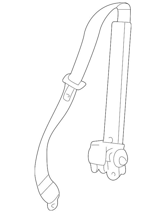 88950971 Деталь CENTER SEAT BELT