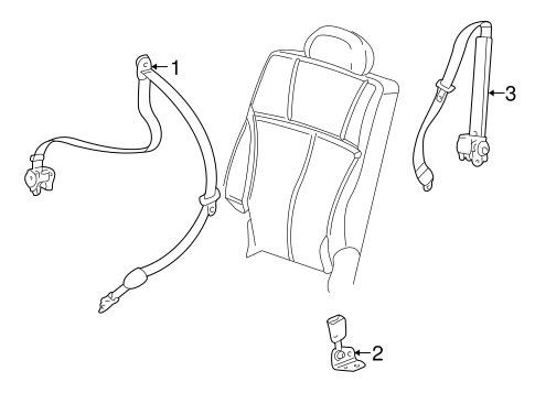 Rainier REAR SEAT BELTS