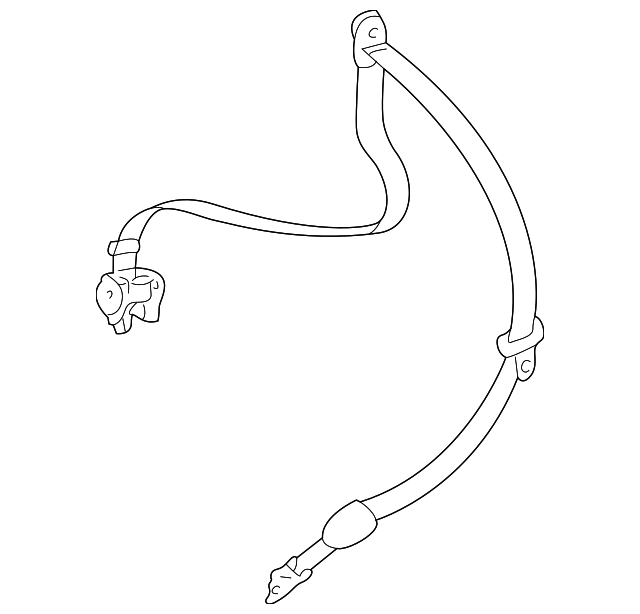89023892 Деталь BELT & RETRACTOR, RIGHT
