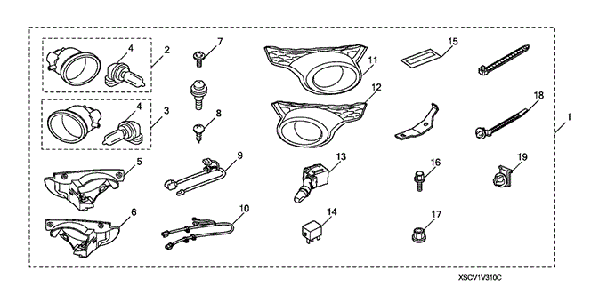 ACCESSORIES/FOGLIGHT KIT for 2007 Honda ELEMENT #1