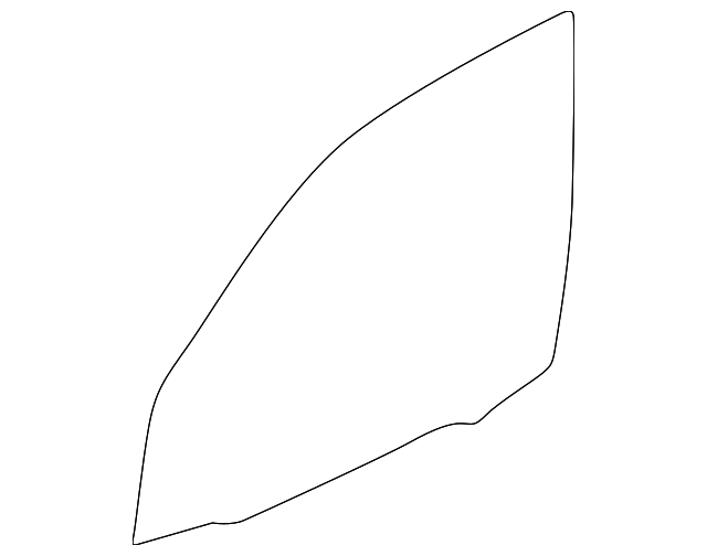 51-33-3-332-309 Деталь DOOR GLASS, LEFT