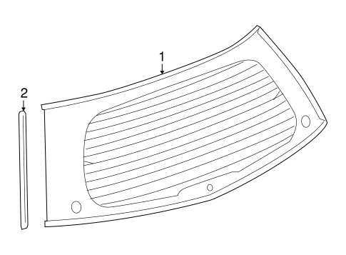 SRX GLASS - LIFT GATE