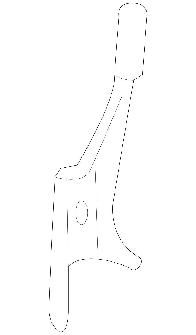 87448ZQ10C Деталь RECLINE COVER, LEFT