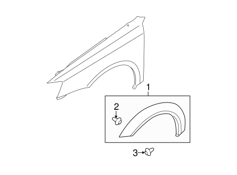 Outback EXTERIOR TRIM - FENDER