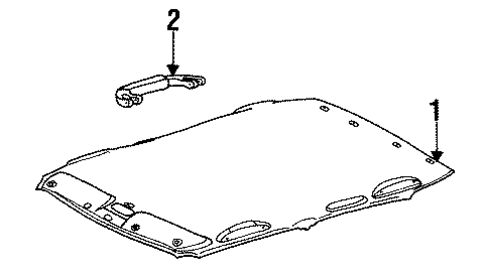 GS300 INTERIOR TRIM - ROOF