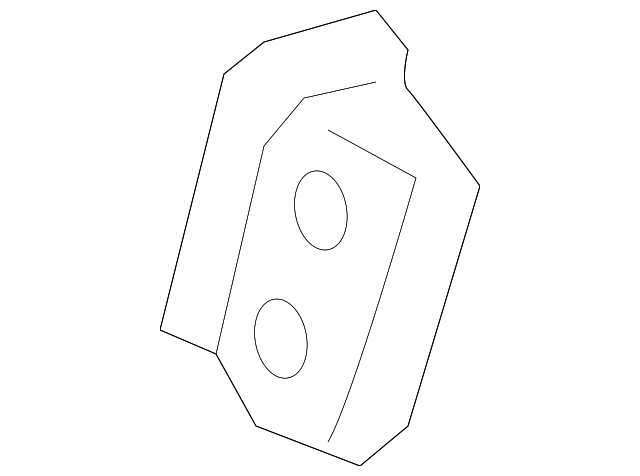 61745-52020 Деталь REAR EXTN REINF PLATE, RIGHT