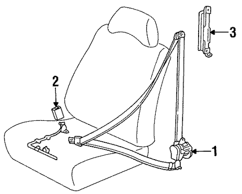 Corolla FRONT SEAT BELTS