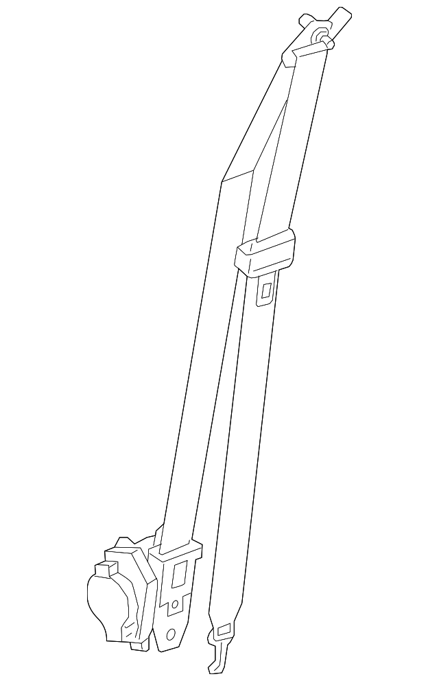 88810-C2000-PPB Деталь BELT & RETRACTOR, LEFT