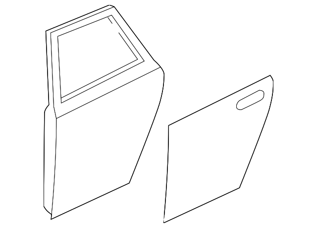 BBY9-72-02XH Деталь DOOR SHELL, RIGHT