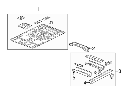Uplander FLOOR & RAILS