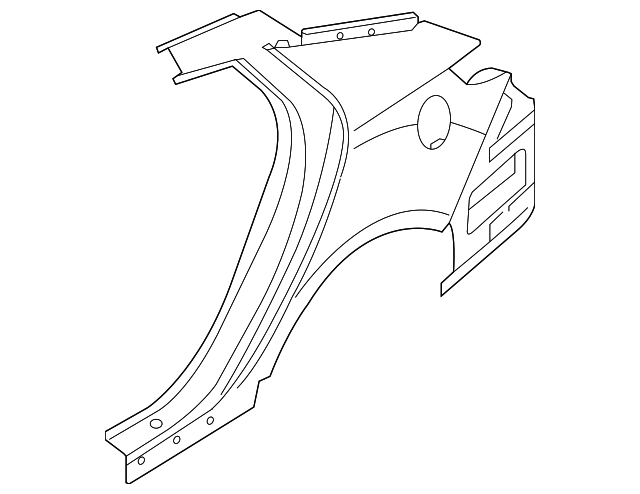 71503-2TC00 Деталь QUARTER PANEL, LEFT