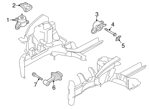 Forte ENGINE & TRANS MOUNTING