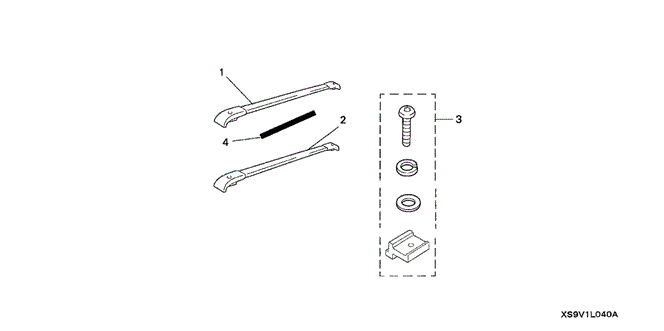 ACCESSORIES/CROSSBARS for 2005 Honda PILOT #1