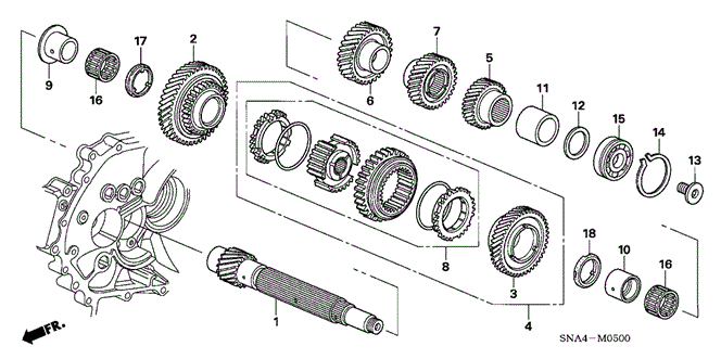 CIVIC SEDAN COUNTERSHAFT (1.8L)