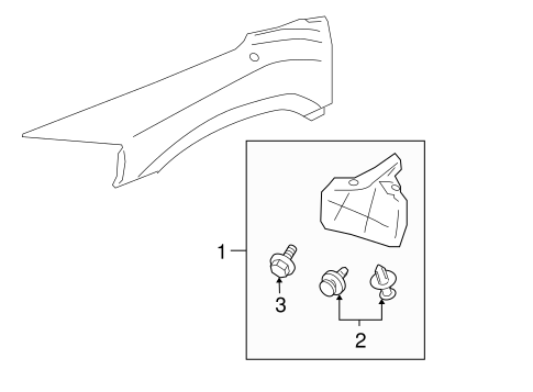 Endeavor EXTERIOR TRIM - FENDER