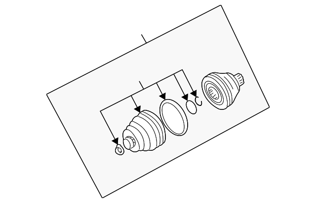 JZW-498-340-DX Деталь OUTER JOINT ASSY, LEFT