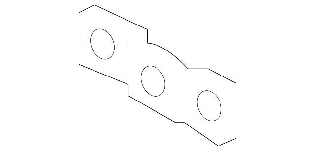 86636-B2010 IMPACT BAR SIDE BRACKET