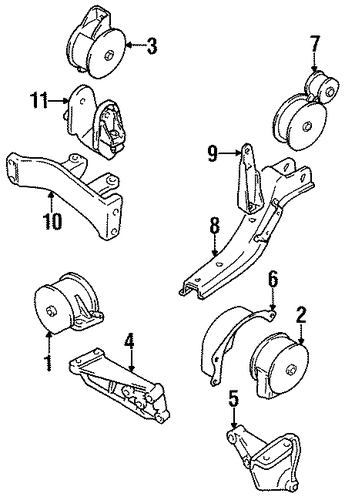 Swift ENGINE & TRANS MOUNTING