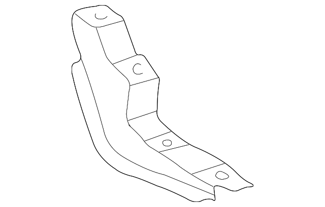 51793-0C010 Деталь RUNNING BOARD MOUNT BRACKET, LEFT
