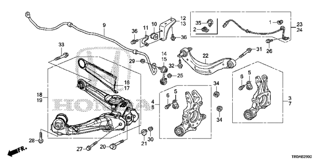 CIVIC SEDAN REAR LOWER ARM