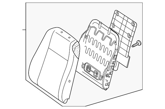 8510285Z90 Деталь SEAT BACK ASSY, LEFT