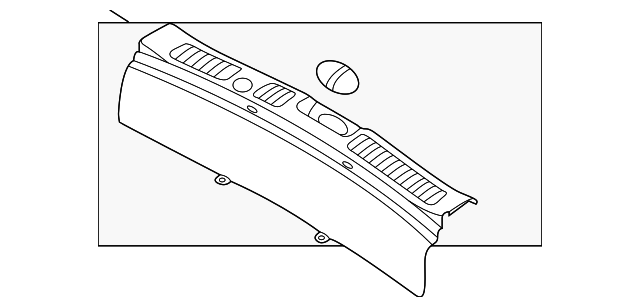 85770-1U500VA Деталь REAR SILL PLATE